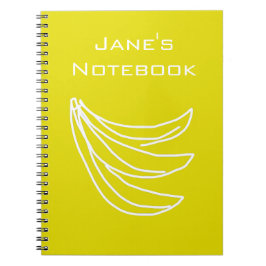 Cuaderno Funky amarillo feliz banana