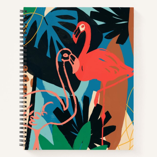 Cuaderno Funky Flamingo (Anverso)