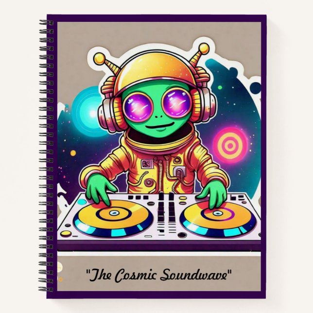Cuaderno "Funky Frequencies from Space" (Anverso)