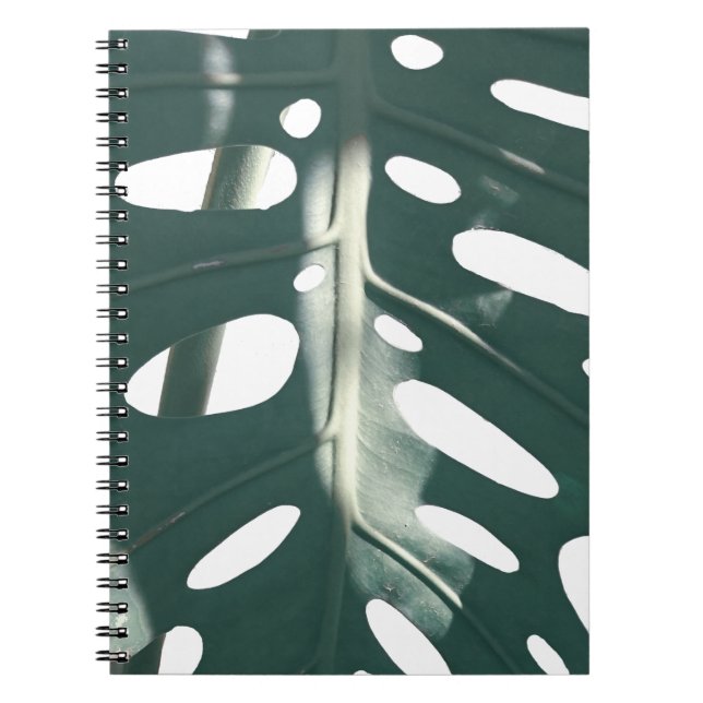 Cuaderno Funky planta de queso suizo verde pálido (Frente)