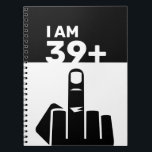 Cuaderno Funny 40th Birthday Gift, 39 Plus one Checker<br><div class="desc">A funny 40th birthday notebook could be described as a humorous and light-hearted way to celebrate someone's milestone birthday. It could include jokes or puns about getting older, as well as personalized messages and inside jokes. Some possible descriptions for a funny 40th birthday Ceramic Ornament could include: A witty and...</div>
