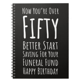 Cuaderno Funny 50th Birthday Gifts Fifty 50 And Fabulous