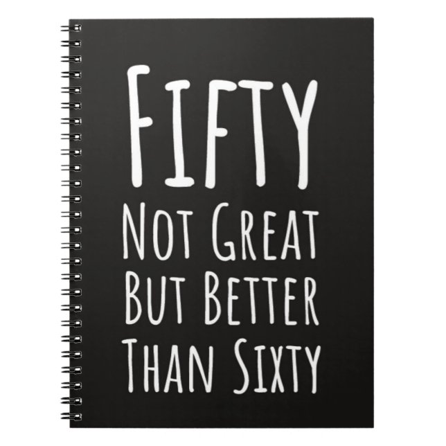 Cuaderno Funny 50th Birthday Gifts Fifty Humor Fiftieth (Frente)