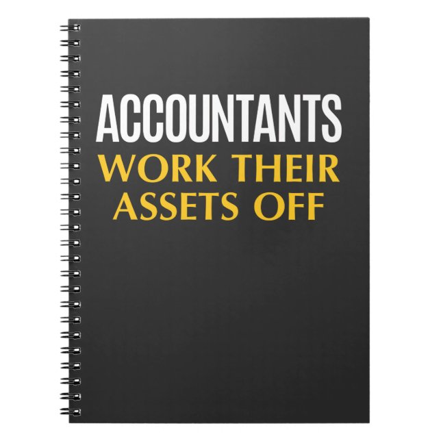 Cuaderno Funny Accountant work Asset Accounting Humor (Frente)