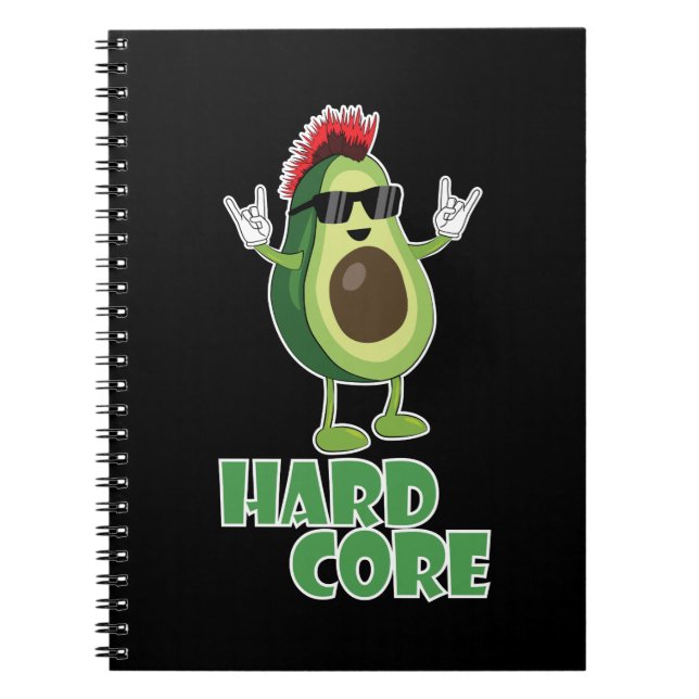 Cuaderno Funny aguacate de núcleo duro (Frente)