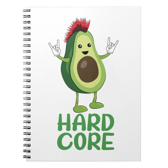 Cuaderno Funny aguacate de núcleo duro (Frente)