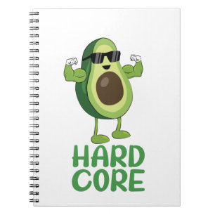 Cuaderno Funny aguacate severo muscular