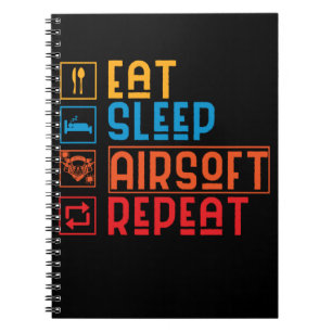 Cuaderno Funny Airsoft Player Paintball Airsoft Team