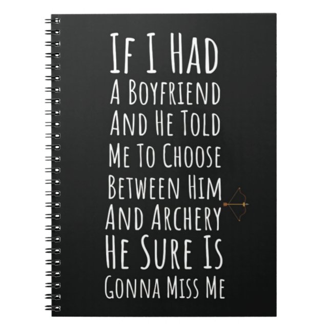 Cuaderno Funny Archery Gifts For Her Woman Archer Girls (Frente)