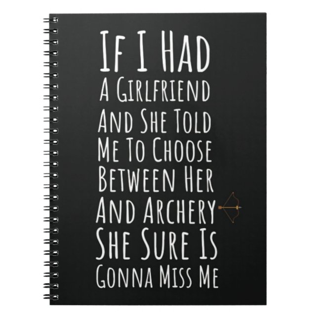 Cuaderno Funny Archery Gifts For Him Men Teen Boys Archer (Frente)