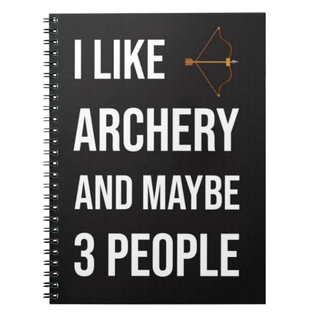 Cuaderno Funny Archery Hunting Gifts Hunter Bow And Arrow (Frente)