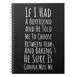 Cuaderno Funny Baker Gifts For Her Teen Girls Women Baking