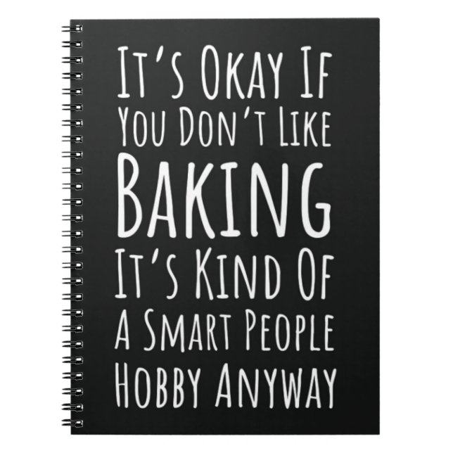 Cuaderno Funny Baking Gifts Humor Humorous Bakery Baker (Frente)