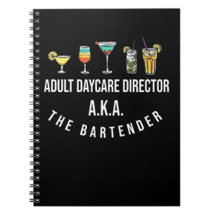 Cuaderno Funny Bartender Mezclador de Alcohol Chistes de Ba