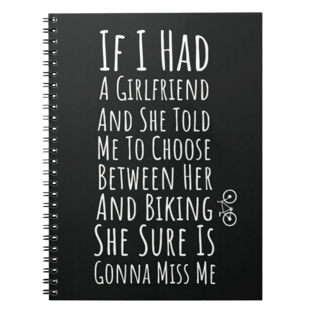 Cuaderno Funny Biking Gifts For Him Teen Boys Men Biker (Frente)