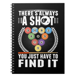 Cuaderno Funny Billiard Chiste Cue Snooker Pool Player