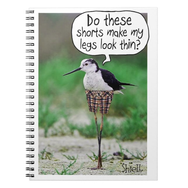 Cuaderno FUNNY BIRD SHORD Card o regalo (Frente)