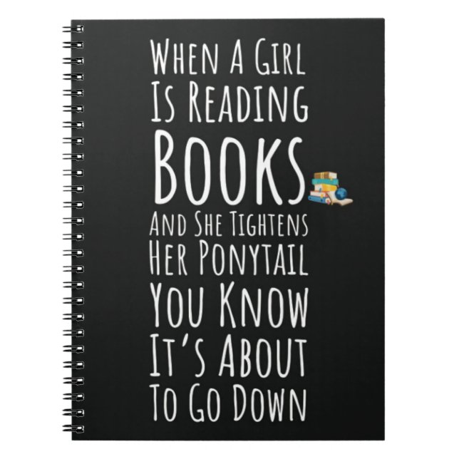 Cuaderno Funny Book Reading Gifts For Her Teen Girls Women  (Frente)