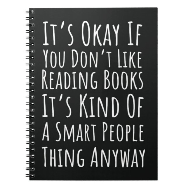 Cuaderno Funny Book Reading Gifts Nerd Reader Bookish (Frente)