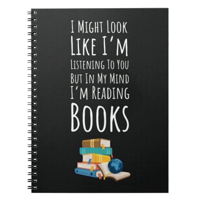 Cuaderno Funny Book Reading Gifts Quote Reader Humor Joke (Frente)