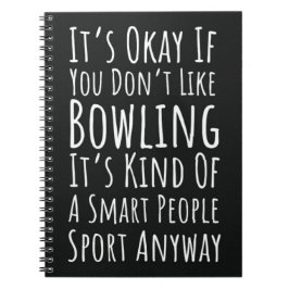 Cuaderno Funny Bowling Gift Bowler Humor Team Comedy Player