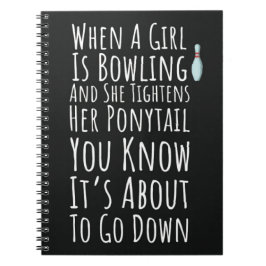 Cuaderno Funny Bowling Gift For Her Teen Girls Women Bowler