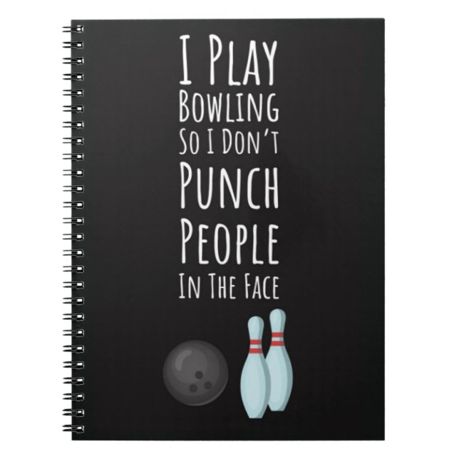 Cuaderno Funny Bowling Gifts Bowler Fan Player Fun (Frente)