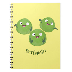 Cuaderno Funny Brussels brota personalizado de verduras