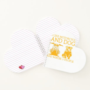 Cuaderno Funny Bulldog I Like Motorcycles And Dogs