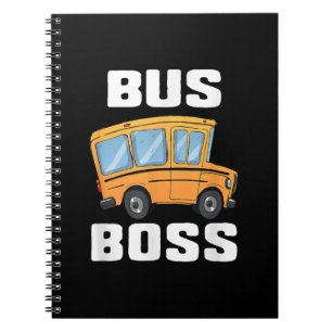 Cuaderno Funny Bus Boss School Bus Driver
