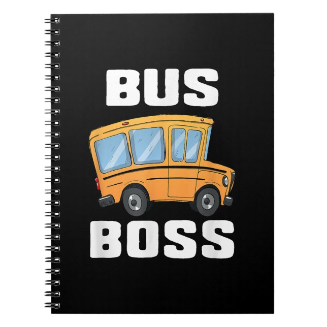 Cuaderno Funny Bus Boss School Bus Driver (Frente)