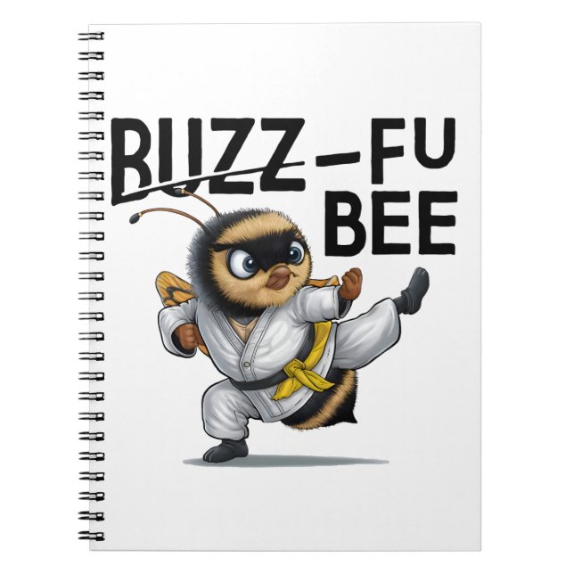 Cuaderno Funny Buzz-Fu Bee Martial Arts (Frente)