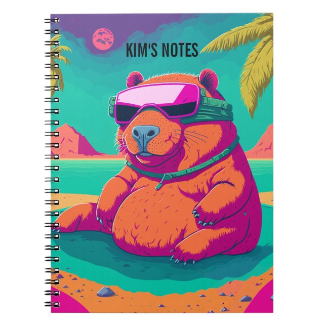 Cuaderno Funny Capybara Personalizado (Frente)