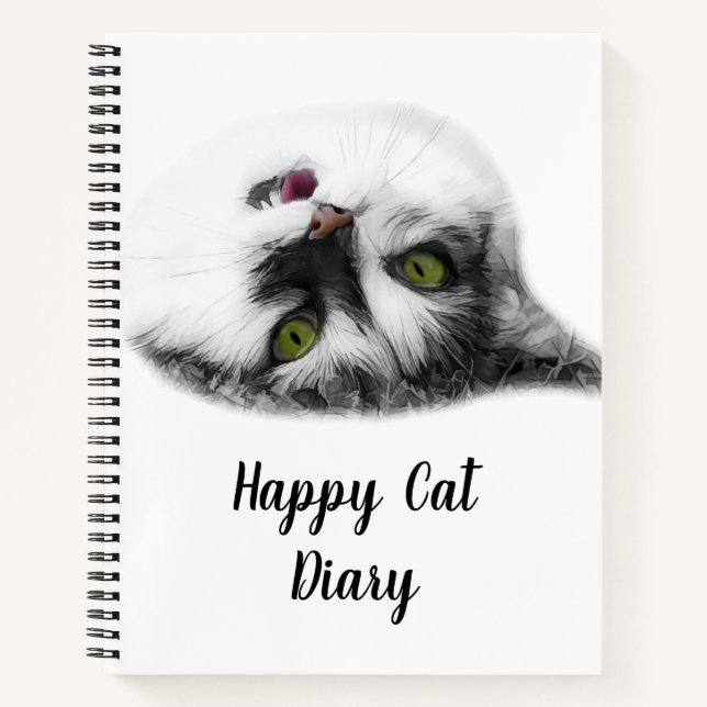 Cuaderno Funny Cat elegante (Anverso)
