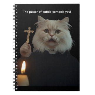 Cuaderno Funny Cat Exorcist Notebook - Catnip Compels You