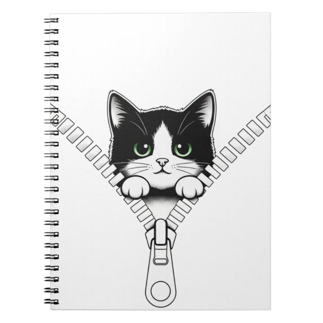 Cuaderno Funny Cat Kitten Peek  (Frente)