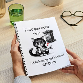 Cuaderno Funny Cat Notebook – Valentine Love Quote