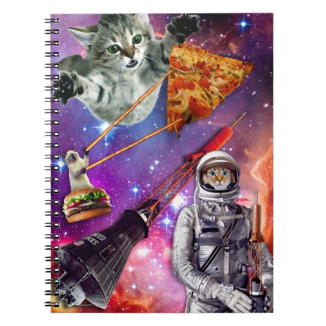 Cuaderno Funny Cat Space Federation (Frente)