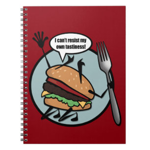 CUADERNO FUNNY CHEESEBURGER SPIRAL NOTEBOOK
