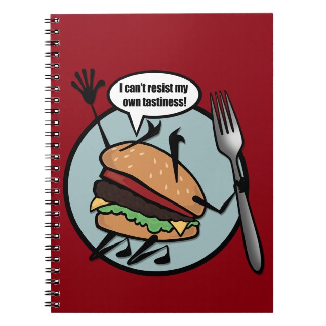 CUADERNO FUNNY CHEESEBURGER SPIRAL NOTEBOOK (Frente)