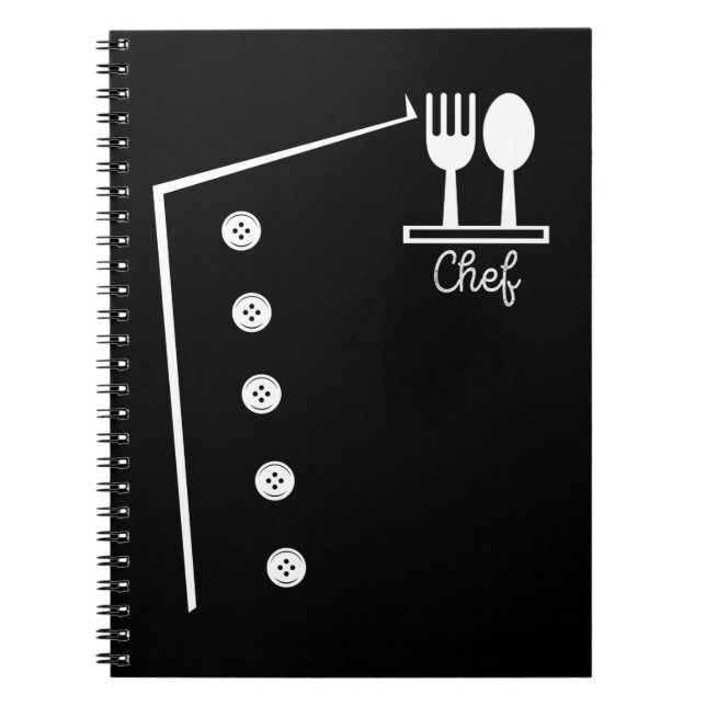 Cuaderno Funny Chef Costume Butcher Cuisine Cooking (Frente)