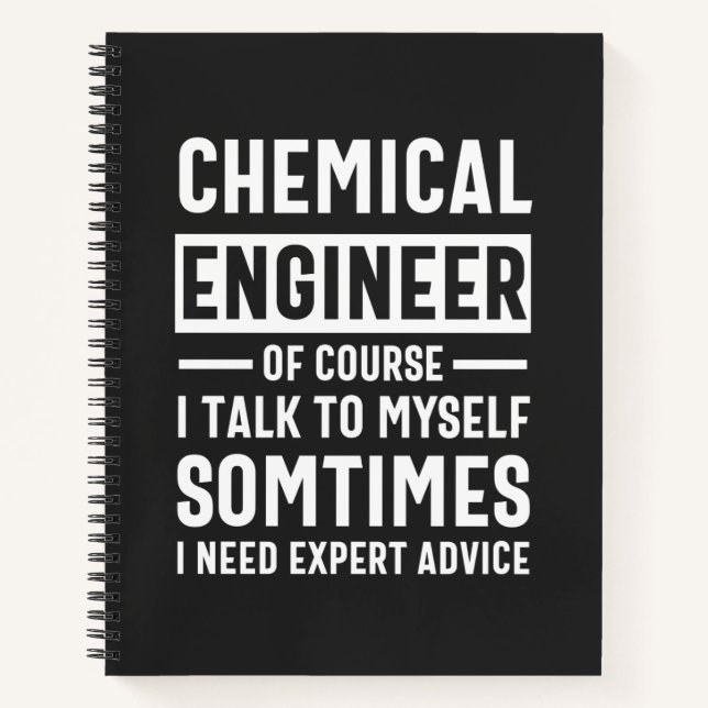 Cuaderno Funny Chemical Engineer Gift (Anverso)
