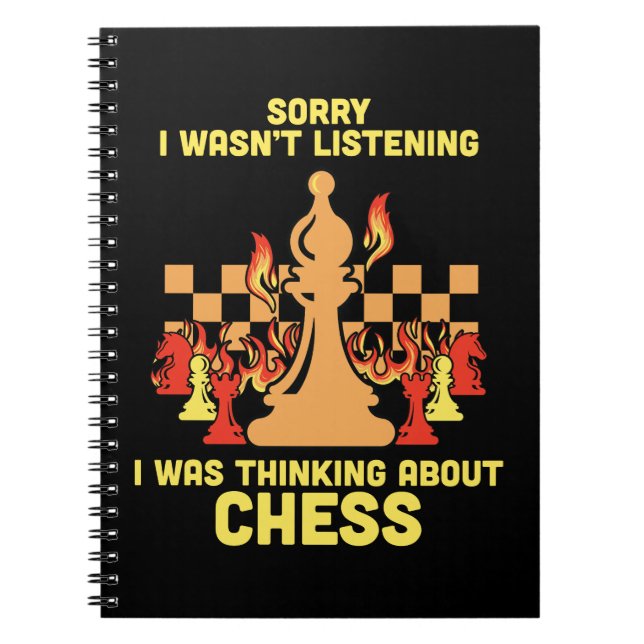 Cuaderno Funny Chess Quote Gift for Chess Players & Lovers (Frente)