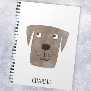 Cuaderno Funny Chocolate Labrador Recuperador Perro Nombre 