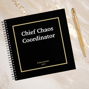 Cuaderno Funny cita al coordinador jefe del caos Personaliz