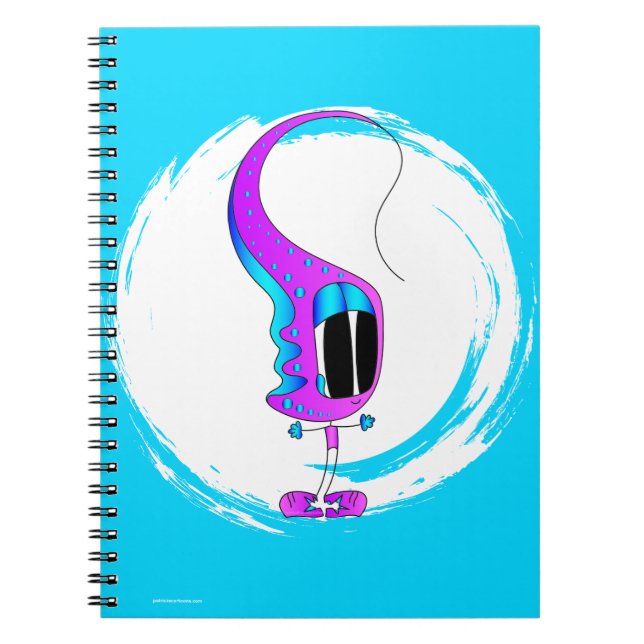 Cuaderno Funny, Colorful, Quirky, Cartoon Character (Frente)