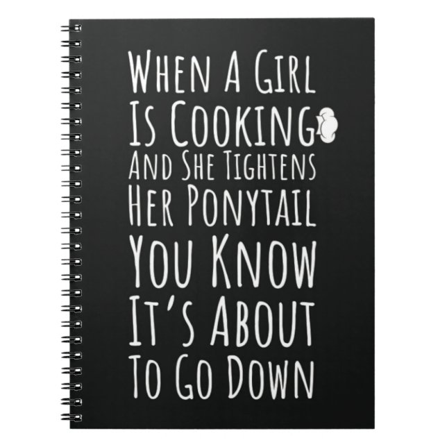 Cuaderno Funny Cooking Gifts For Her Teen Girls Daughter (Frente)