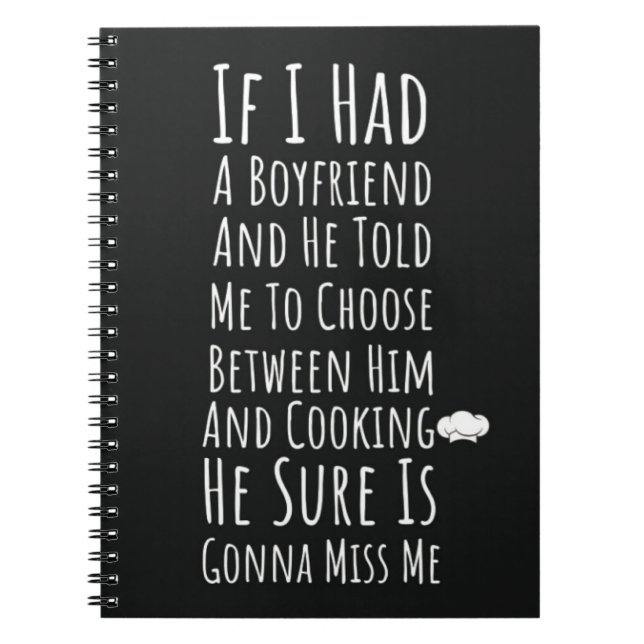 Cuaderno Funny Cooking Gifts For Women For Her Quote (Frente)
