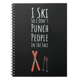 Cuaderno Funny Cool Gifts For Ski Lovers Skiers Skiing