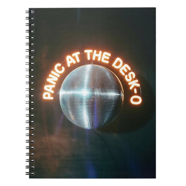 Cuaderno Funny Coworker Gift - Panic at the Desk Disco Ball (Frente)